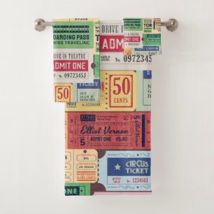 Design unique amoureux vintages Billets cinéma Rus