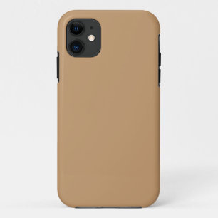 Design with a Brown Background and White Border iPhone 11 Case