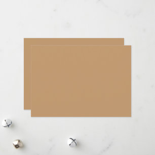 Design with a Brown Background and White Border Holiday Card