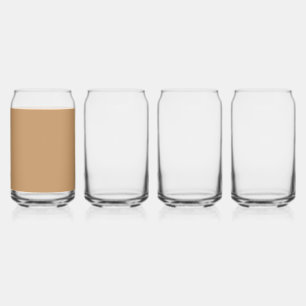 Design with a Stunning Brown Background and White  Can Glass