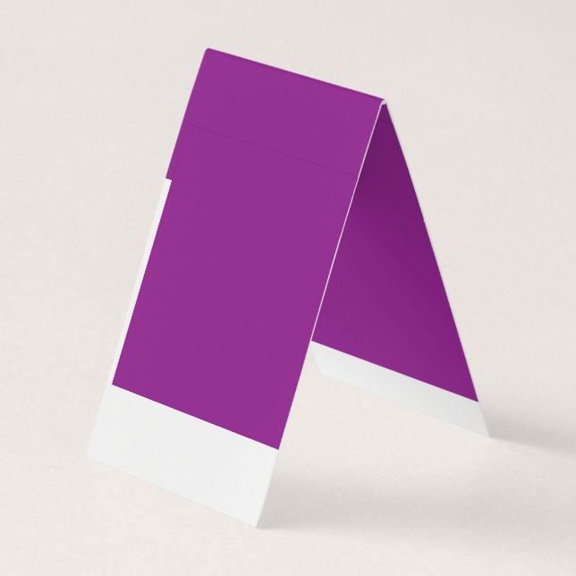 Design with a Stunning Purple Background and White Business Card (Back)