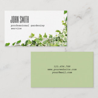 Design with ivy twigs business card