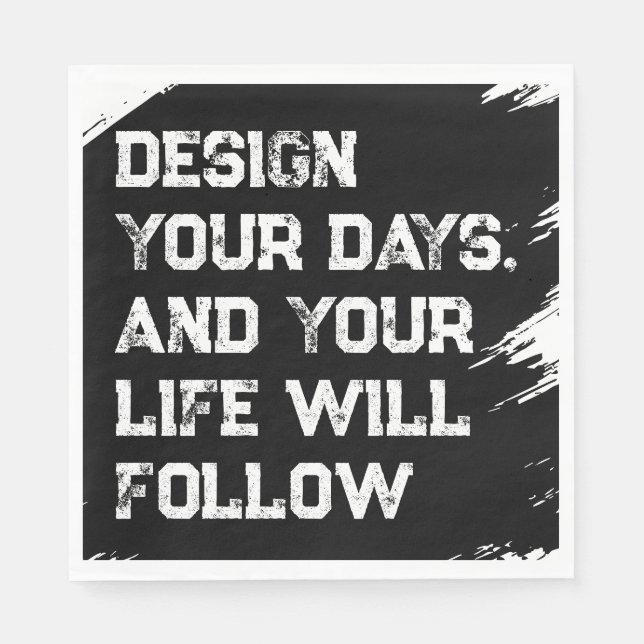Design your days... napkin (Front)