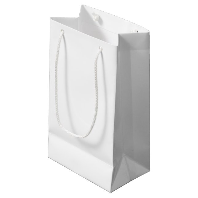 Design Your Dream - Classic White Small Gift Bag (Front Angled)