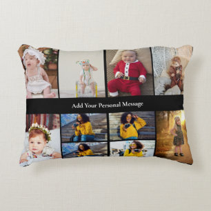 Design Your Own 10 Photo Collage Accent Pillow