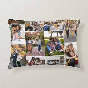 Design Your Own 10 Photo Collage Accent Pillow