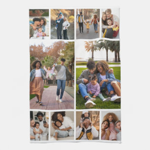 Design Your Own 10 Photo Collage Kitchen Towel