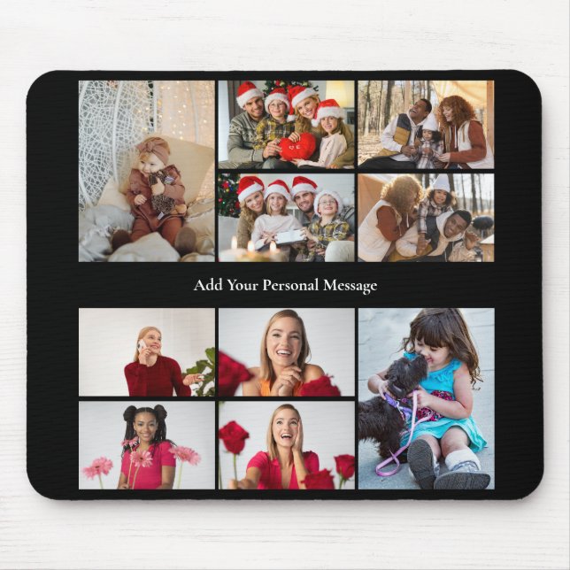 Design Your Own 10 Photo Collage Poster Mouse Pad (Front)