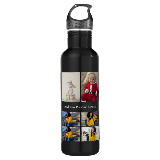 Design Your Own 11 Photo Collage 710 Ml Water Bottle (Front)