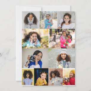 Design Your Own 11 Photo Collage Announcement