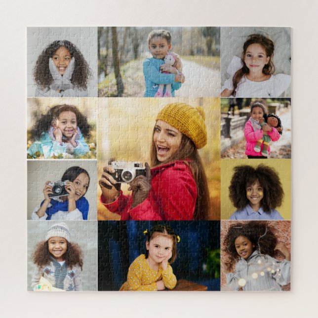 Design Your Own 11 Photo Collage Jigsaw Puzzle (Vertical)