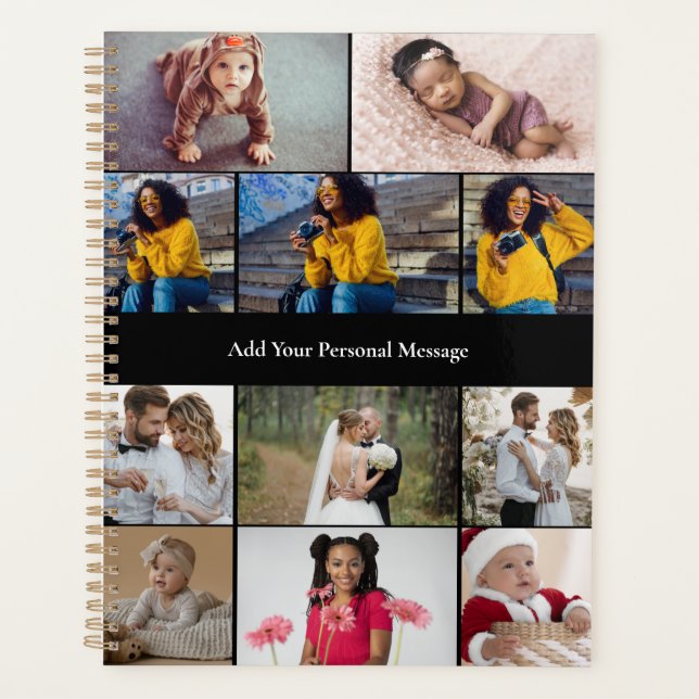 Design Your Own 11 Photo Collage Planner (Front)