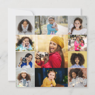 Design Your Own 11 Photo Collage Thank You Card