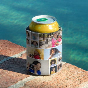 Design Your Own 12 Photo Collage Can Cooler