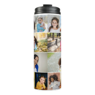 Design Your Own 12 Photo Collage Thermal Tumbler