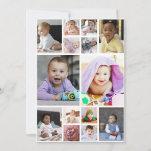 Design Your Own 14 Photo Collage Card