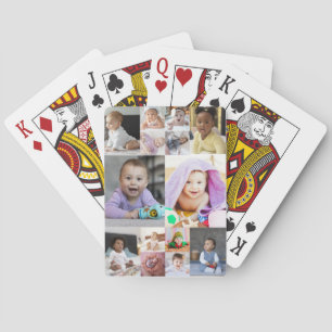 Design Your Own 14 Photo Collage Playing Cards