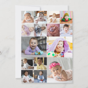 Design Your Own 15 Photo Collage Holiday Card