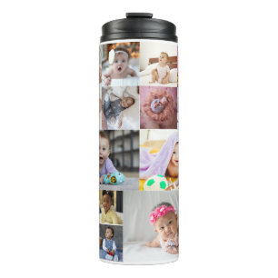 Design Your Own 15 Photo Collage Thermal Tumbler