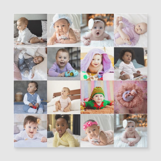 Design Your Own 16 Photo Collage (Front)