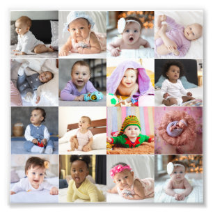 Design Your Own 16 Photo Collage Print
