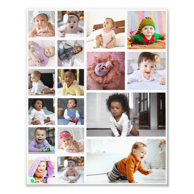 Design Your Own 18 Photo Collage  (Front)