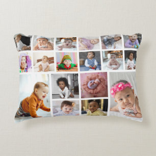 Design Your Own 18 Photo Collage Accent Pillow