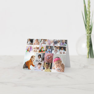 Design Your Own 18 Photo Collage Card