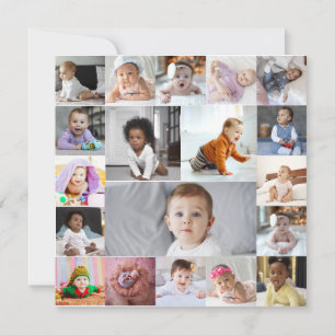 Design Your Own 19 Photo Collage Card