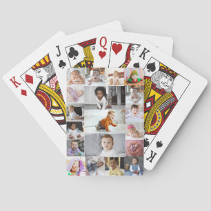 Design Your Own 19 Photo Collage  Playing Cards