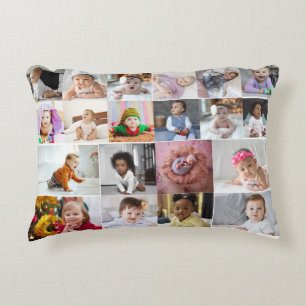 Design Your Own 20 Photo Collage Accent Pillow
