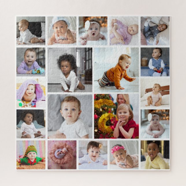 Design Your Own 20 Photo Collage Jigsaw Puzzle (Vertical)