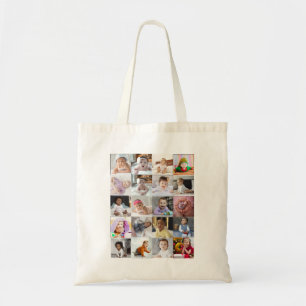 Design Your Own 20 Photo Collage  Tote Bag