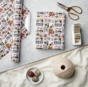 Design Your Own 20 Photo Collage Wrapping Paper