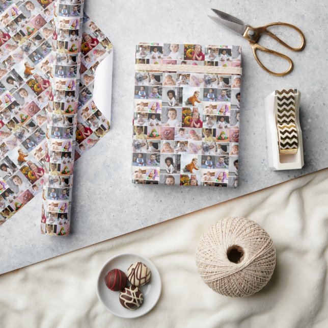 Design Your Own 20 Photo Collage Wrapping Paper (Crafts)