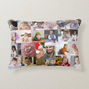 Design Your Own 21 Photo Collage Accent Pillow