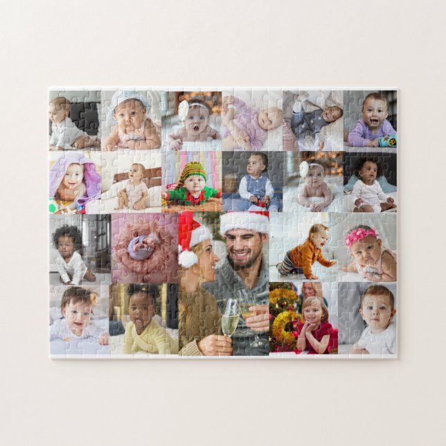 Design Your Own 21 Photo Collage Jigsaw Puzzle (Horizontal)