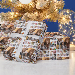 Design Your Own 21 Photo Collage Wrapping Paper