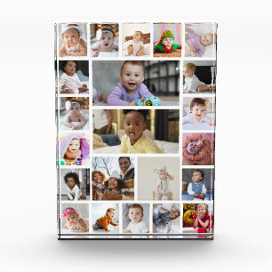 Design Your Own 22 Photo Collage Framed Art Block