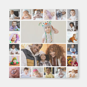 Design Your Own 22 Photo Collage Magnet