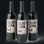 Design Your Own 22 Photo Collage Poster Wine Label<br><div class="desc">Customize your photography. You can make this custom product for special occasions like weddings,  birthdays,  Christmas,  Holidays,  Memorials,  Graduation,  Anniversaries and more. It can also be given as a gift to your best friend,  close friend,  family,  and relatives.</div>