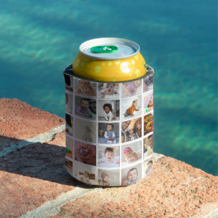 Design Your Own 25 Photo Collage Can Cooler