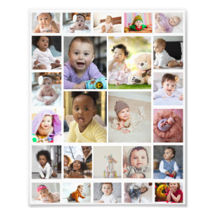 Design Your Own 25 Photo Collage Poster