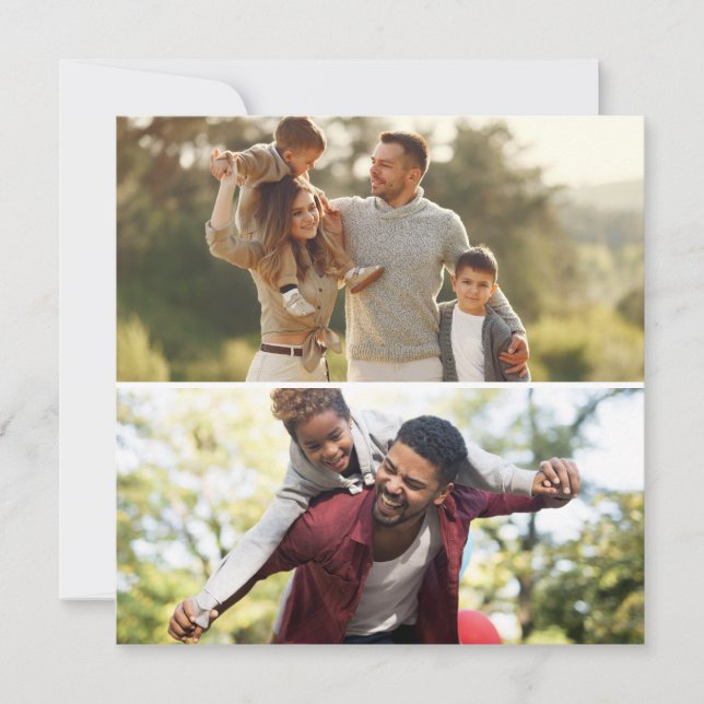 Design Your Own 2 Photo Collage Announcement (Front)