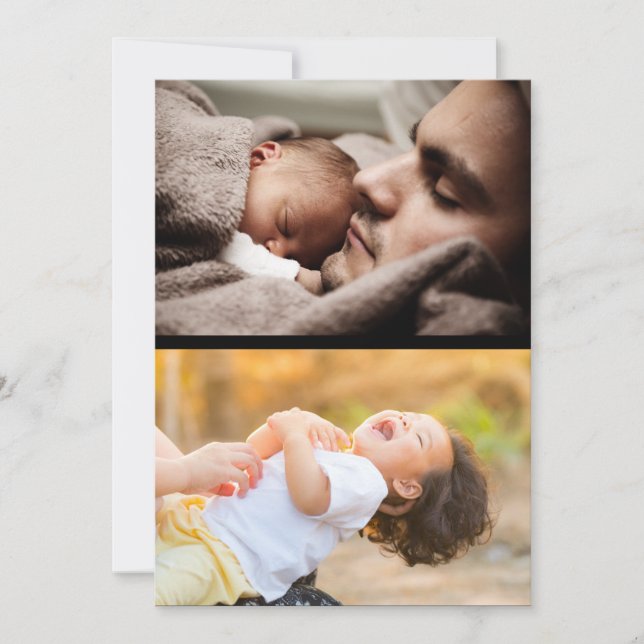 Design Your Own 2 Photo Collage Announcement (Front)