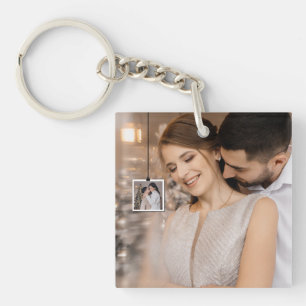 Design Your Own 2 Photo Collage Keychain