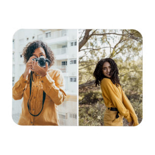 Design Your Own 2 Photo Collage Magnet