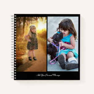 Design Your Own 2 Photo Collage Notebook