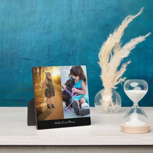 Design Your Own 2 Photo Collage Plaque (Insitu)