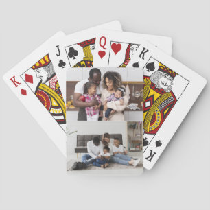 Design Your Own 2 Photo Collage Playing Cards